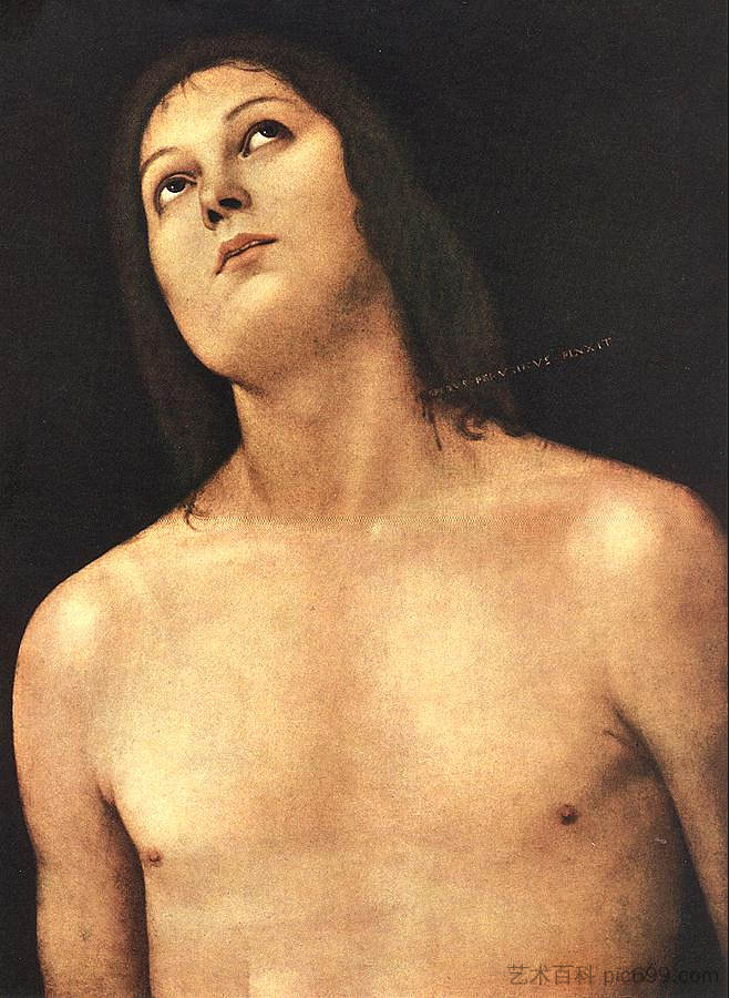 圣塞巴斯蒂安半身像 Bust of St. Sebastian (1493 - 1494),彼得罗·贝鲁吉诺