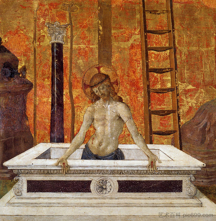 石棺中的基督 Christ in the sarcophagus (1470 - 1473)，彼得罗·贝鲁吉诺