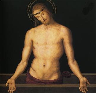 石棺上的基督 Christ on the sarcophagus (1495)，彼得罗·贝鲁吉诺