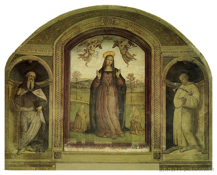 恩典圣母 Madonna delle Grazie (1522)，彼得罗·贝鲁吉诺