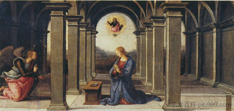 法诺祭坛画（天使报喜） Pala di Fano (Annunciation) (1497)，彼得罗·贝鲁吉诺