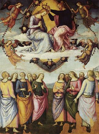 Pala di San Francesco al Monte （The Corona of the Virgin） Pala di San Francesco al Monte (The Coronation of the Virgin) (1504)，彼得罗·贝鲁吉诺
