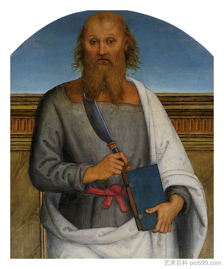 圣阿戈斯蒂诺祭坛画（圣巴塞洛缪） Pala di Sant Agostino (St. Bartolomeo) (1512 - 1523)，彼得罗·贝鲁吉诺