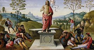 圣彼得的息肉（复活） Polyptych of St. Peter (Resurrection) (1496 – 1500)，彼得罗·贝鲁吉诺