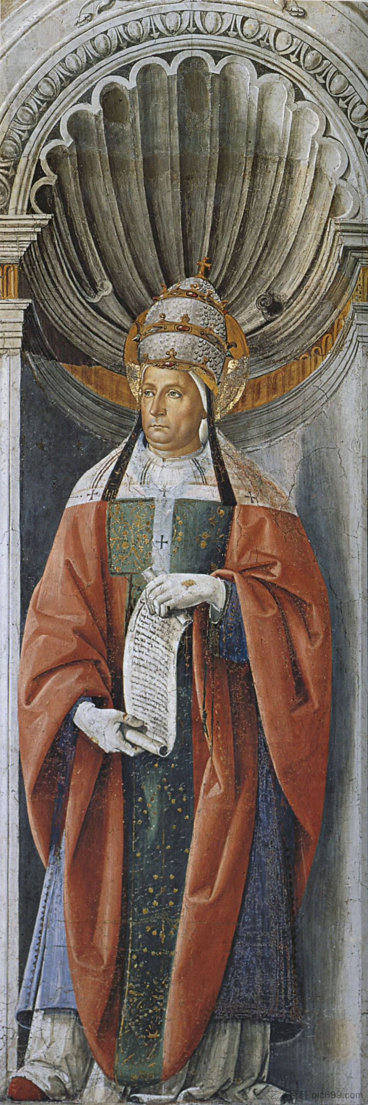 教皇法比亚诺 Pope Fabiano (1481 - 1483)，彼得罗·贝鲁吉诺