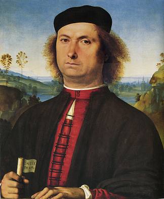 弗朗切斯科·德尔·歌剧院的肖像 Portrait of Francesco delle Opere (1494)，彼得罗·贝鲁吉诺