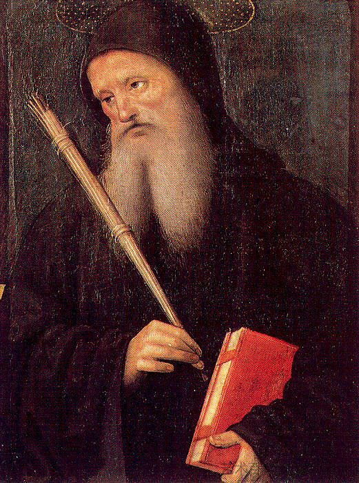 圣本尼迪克特 St. Benedict (1495 - 1498)，彼得罗·贝鲁吉诺