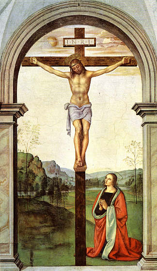 受难 The Crucifixion (1494 – 1496)，彼得罗·贝鲁吉诺