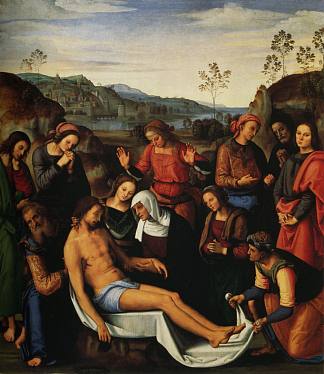 死去的基督的哀悼（证词） The Mourning of the Dead Christ (Deposition) (1495)，彼得罗·贝鲁吉诺