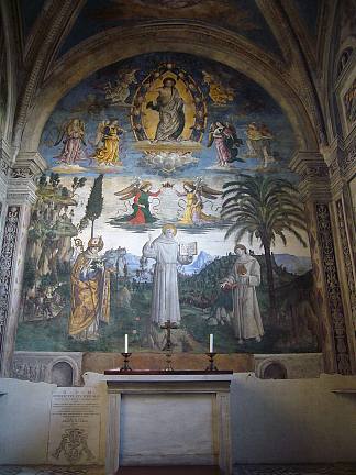 圣贝纳迪诺的荣耀 The Glory of St. Bernardino (1486)，宾杜里乔