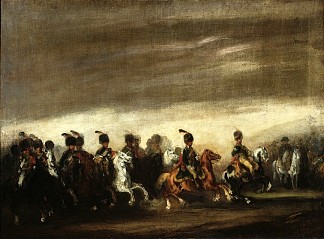 拿破仑前的游行 Parade Before Napoleon (1837)，彼得亚雷