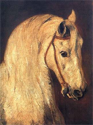 马头铰刀 Studium of Horse Head (1846)，彼得亚雷