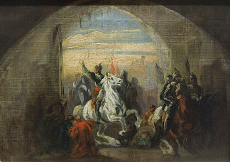 勇敢的波列斯瓦夫进入基辅 Bolesław the Brave Entering Kyiv (1837)，彼得亚雷