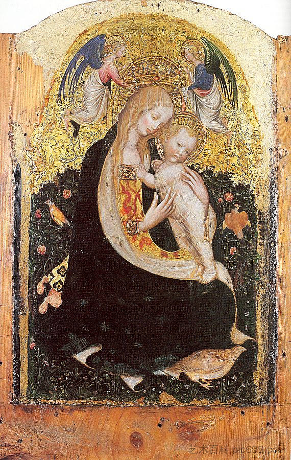 麦当娜和鹌鹑 Madonna and Quail (1420),安东尼奥·皮萨内洛