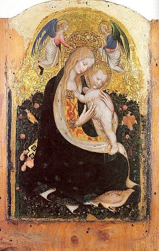 麦当娜和鹌鹑 Madonna and Quail (1420)，安东尼奥·皮萨内洛