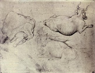三头牛 Three Cows (1440)，安东尼奥·皮萨内洛