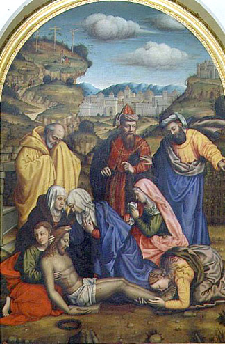 与圣徒一起哀歌 Lamentation with Saints (1569)，普洛蒂拉拉内利