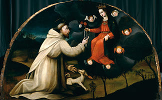 圣多米尼克接受玫瑰经 Saint Dominic Receives the Rosary，普洛蒂拉拉内利