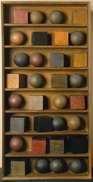 16个球，16个立方体，8排 16 Balls, 16 Cubes in 8 Rows (1966)，保罗·布瑞