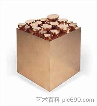 立方体上的 21 个半球体 21 demi-sphères sur un cube，保罗·布瑞