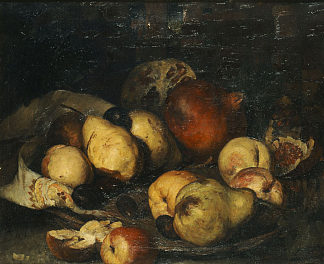 水果篮 Basket with fruits (1878)，波利赫罗尼斯·伦贝斯