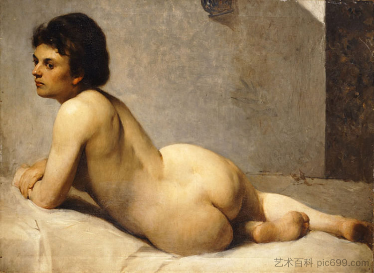 裸 Nude (c.1877)，波利赫罗尼斯·伦贝斯