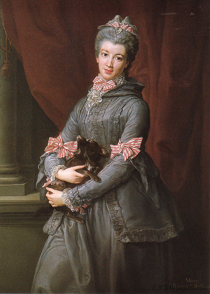 玛丽·福克斯夫人的肖像，后来的荷兰男爵夫人 Portrait of Lady Mary Fox, Later Baroness Holland (c.1767)，蓬佩奥·巴托尼