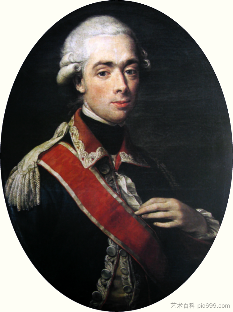 菲利普·涅罗什·拉钦斯基的肖像 Portrait of Filip Nereusz Raczyński (1780)，蓬佩奥·巴托尼