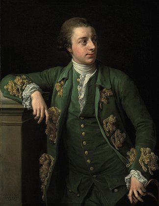 托马斯·福特斯库的肖像 Portrait of Thomas Fortescue (1767)，蓬佩奥·巴托尼