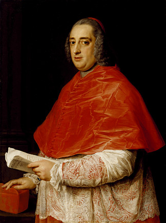 红衣主教普洛斯彼罗·科隆纳·迪·夏拉的肖像 Portrait of Cardinal Prospero Colonna Di Sciarra (c.1750)，蓬佩奥·巴托尼