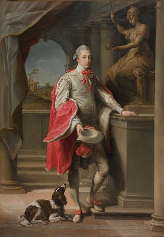 伯顿第三代蒙森男爵约翰的肖像 Portrait of John, 3rd Baron Monson of Burton (1774)，蓬佩奥·巴托尼