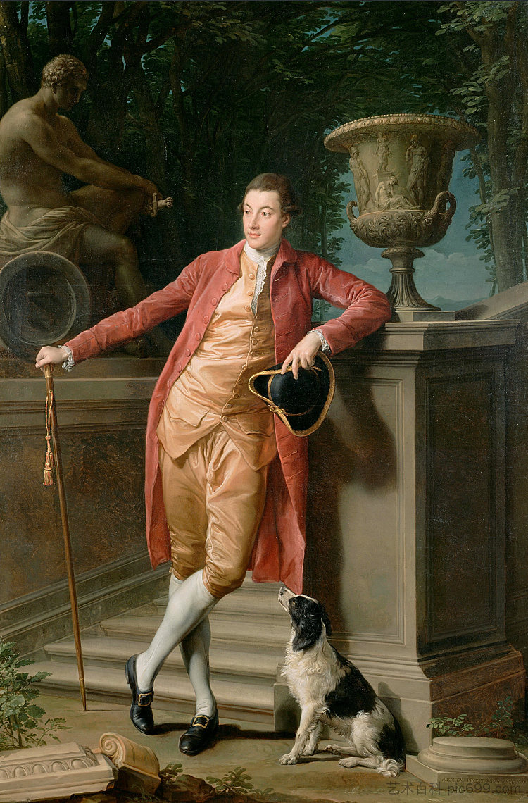 约翰·塔尔博特的肖像，后来的第一代塔尔博特伯爵 Portrait of John Talbot, Later 1st Earl Talbot (1773)，蓬佩奥·巴托尼