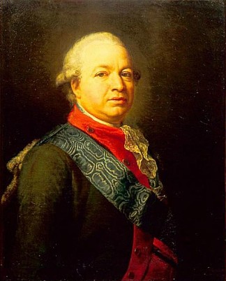 雅科夫·亚历山德罗维奇·布鲁斯的肖像 Portrait of Yakov Alexandrovich Bruce (1782)，蓬佩奥·巴托尼