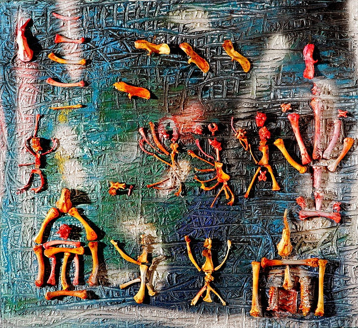 带骨的构图 Composition with bones,普林斯斯·法雷尔尼萨·泽德