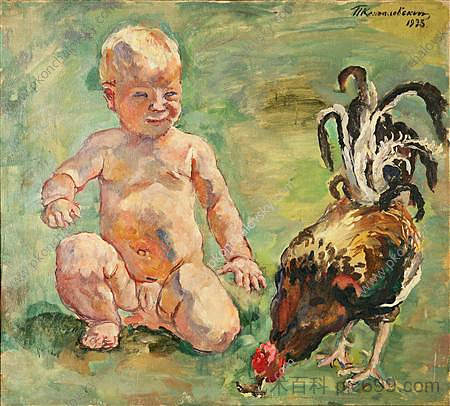 一个有鸡巴的男孩 A boy with a cock (1933)，孔科洛夫茨基