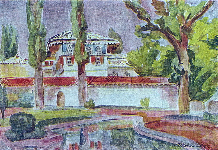 巴赫奇萨赖。可汗的宫殿。 Bakhchisarai. Khan's palace. (1930)，孔科洛夫茨基