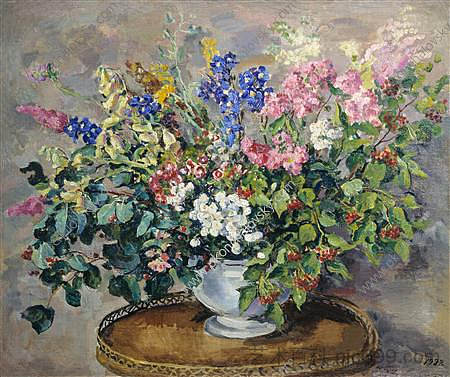 花束 Bouquet of flowers (1932)，孔科洛夫茨基