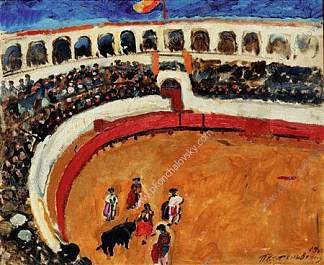 塞维利亚斗牛 Bullfight in Sevilla (1910)，孔科洛夫茨基