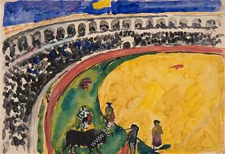 塞维利亚斗牛 Bullfight in Sevilla (1910)，孔科洛夫茨基