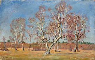 早春。桦树。 Early spring. Birches. (1948)，孔科洛夫茨基