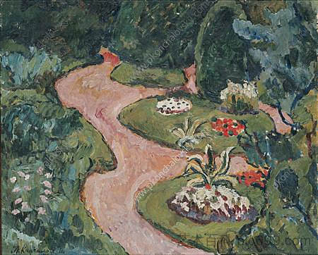 花园 Flower-garden (1909)，孔科洛夫茨基