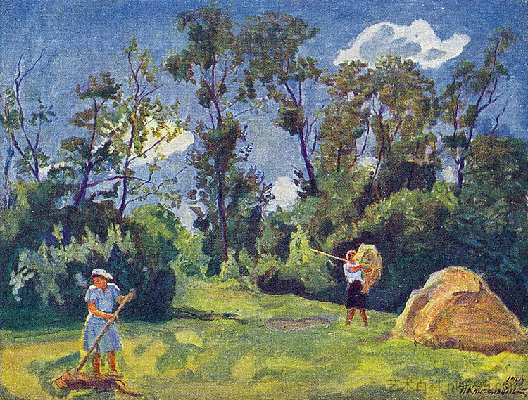 干草制作 Haymaking (1947)，孔科洛夫茨基