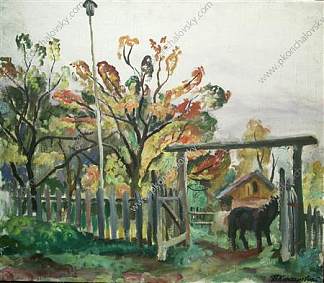 门口的马 Horse at the gate (1930)，孔科洛夫茨基