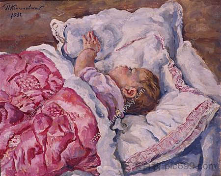 卡佳睡觉 Katya sleeping (1932)，孔科洛夫茨基