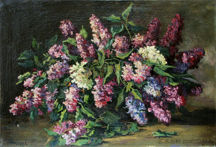 紫丁香 Lilacs，孔科洛夫茨基