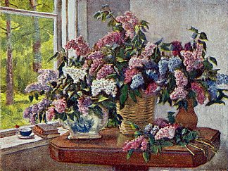 窗边的丁香花 Lilacs by the window，孔科洛夫茨基