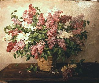 篮子里的丁香花 Lilacs in a basket，孔科洛夫茨基