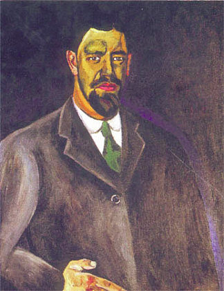 自画像 Self-portrait (1910)，孔科洛夫茨基