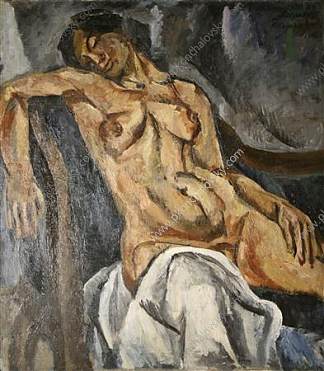 沉睡的女人 Sleeping woman (1917)，孔科洛夫茨基