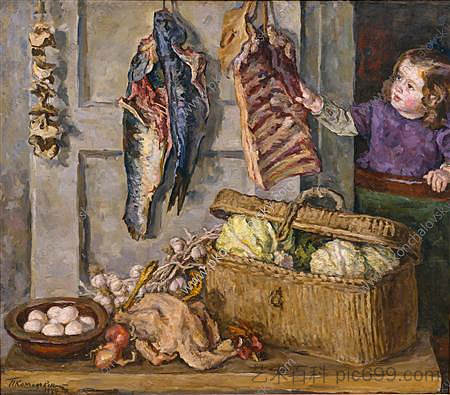 静物画。每个胜利者。 Still Life. Every victuals. (1944)，孔科洛夫茨基